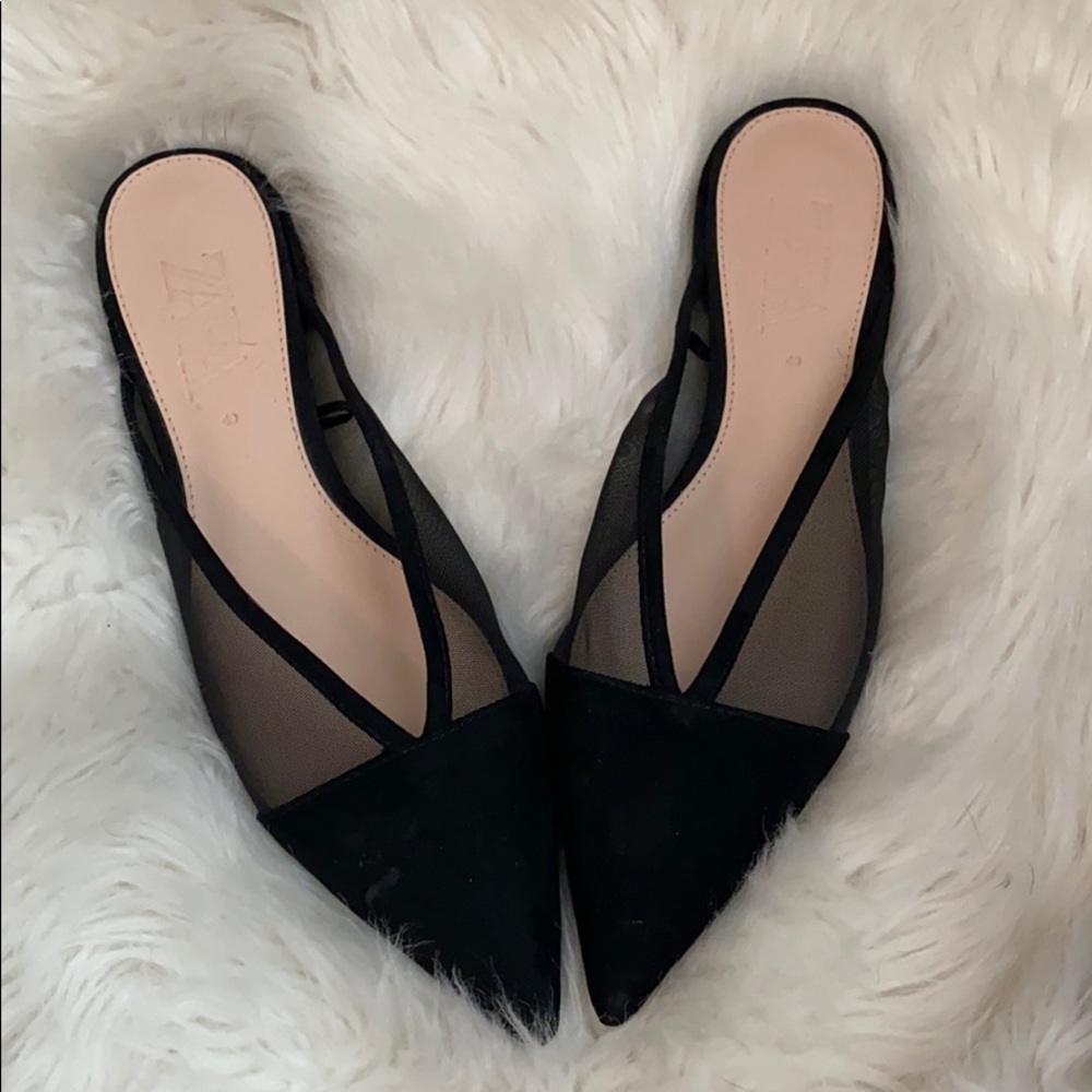 Zara Pointed slides/ flats shoes